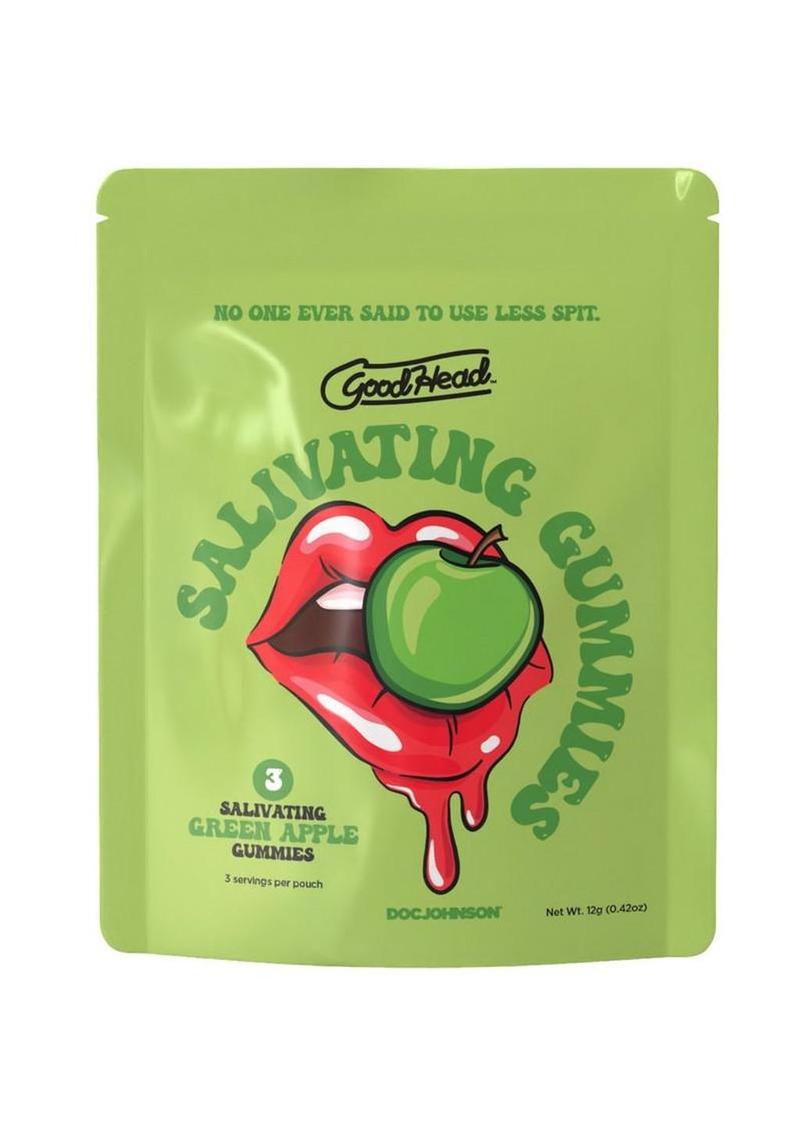 Goodhead Salivating Gummies (3pcs Per Pouch - Green Apple - Bulk