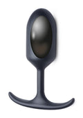 Heavy Hitters Premium Silicone Weighted Anal Plug - Black - Large