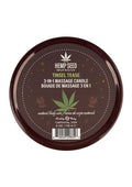 Earthly Body Hemp Seed 3 In 1 Massage Candle - Tinsel Tease - 6oz