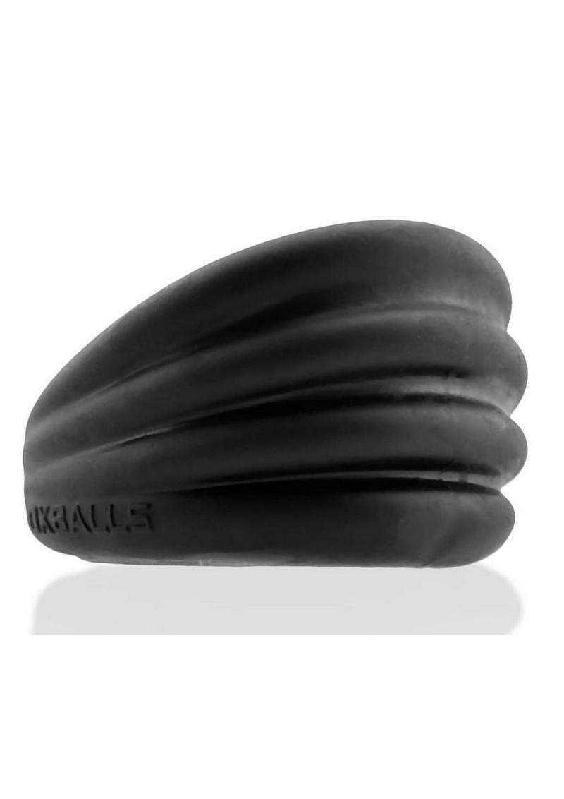 Hunkyjunk Expander Slimmer Scoop Style Silicone Cockring - Black Fog