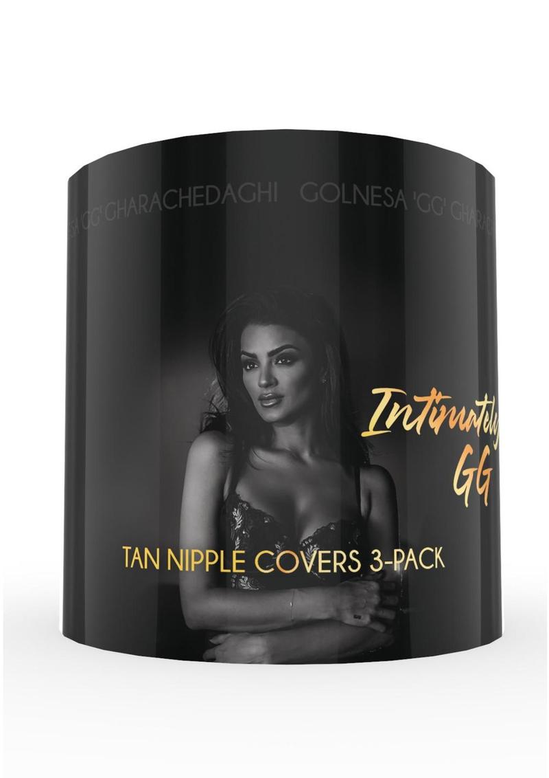 Intimately Gg Silicone Nipple Covers - Tan - 3 Pack
