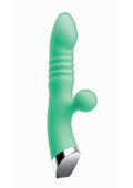Intruder Thrust Rechargeable Silicone Pleasure Vibrator - Mint