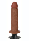 Jock Bareskin Realistic Vibrating Dong - Caramel - 7in