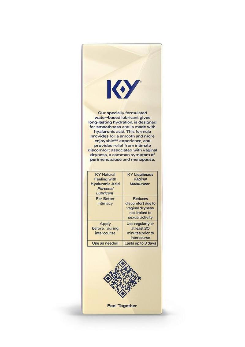 K-Y Hydrate Natural Feeling Moisturizing Water Based Lubricant with Hyaluronic Acid