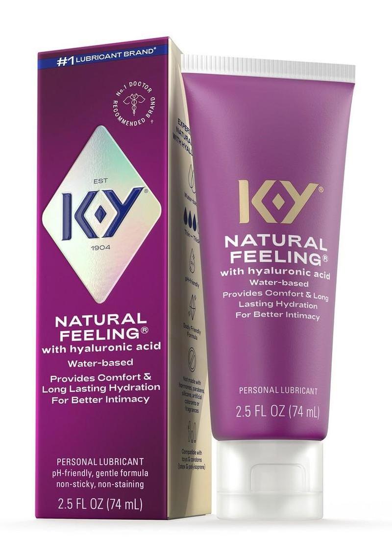 K-Y Hydrate Natural Feeling Moisturizing Water Based Lubricant with Hyaluronic Acid - 2.5oz