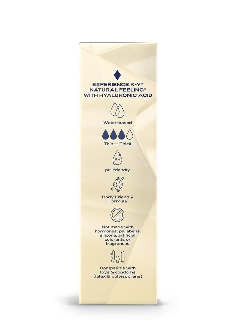 K-Y Hydrate Natural Feeling Moisturizing Water Based Lubricant with Hyaluronic Acid