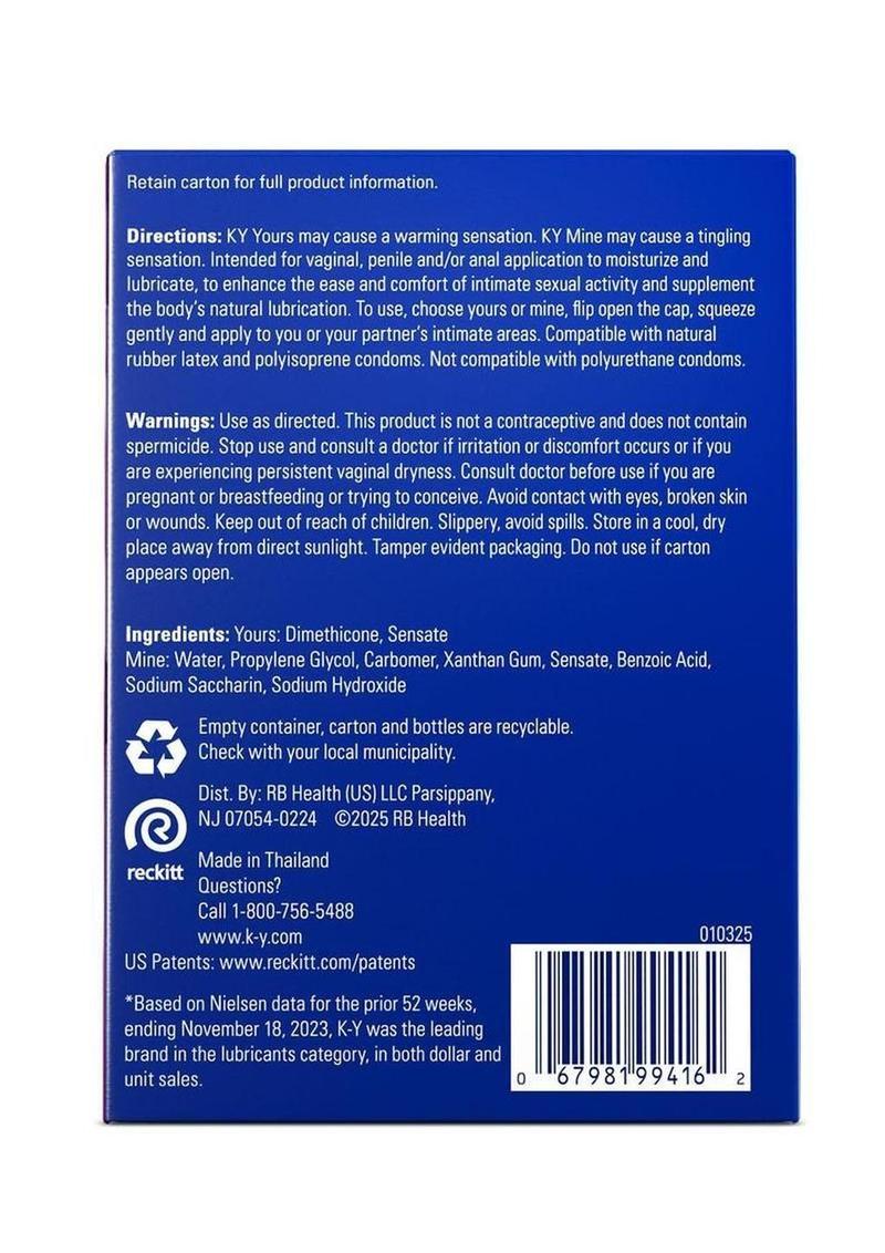 K-Y Yours and Mine Couples Lubricant