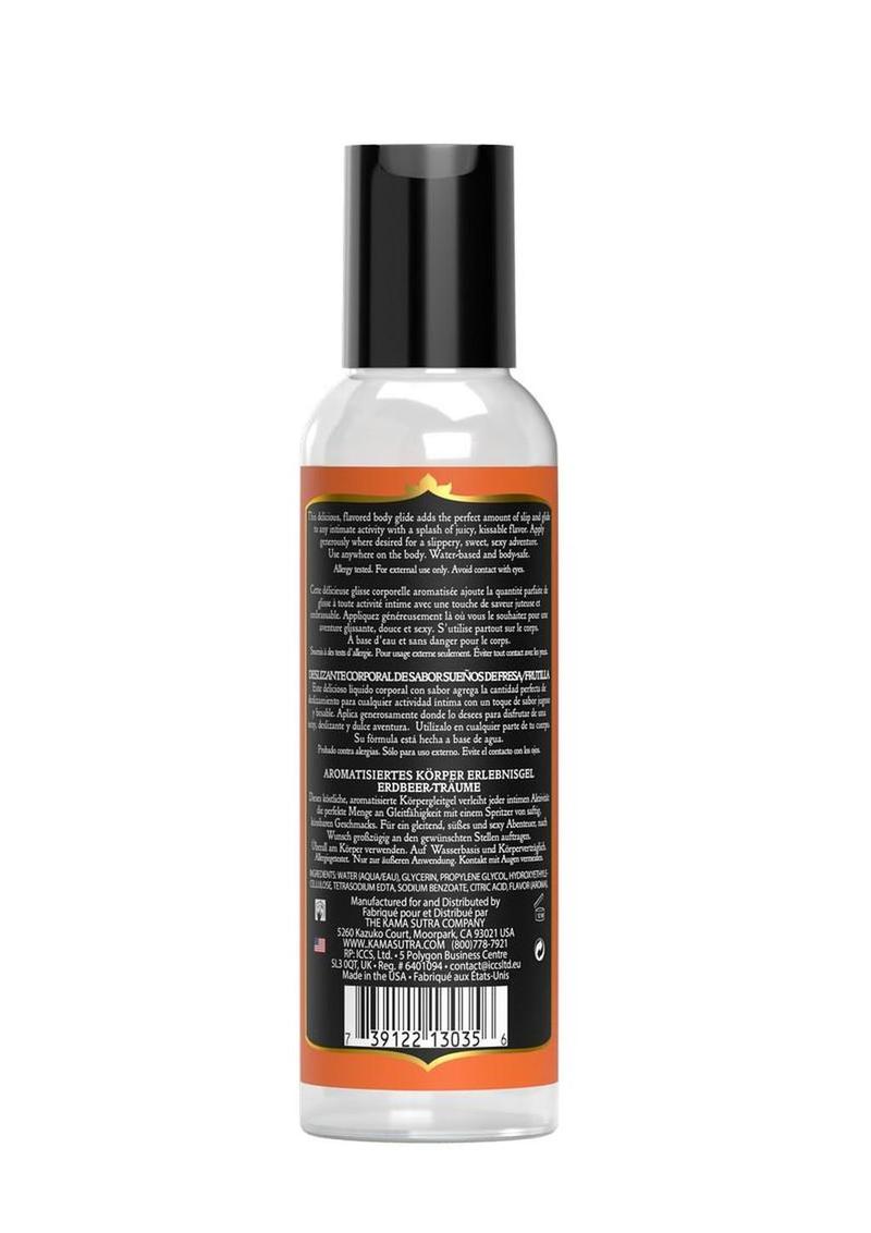 Kama Sutra Divine Nectars Water Based Flavored Body Glide Lubricant 2oz - Tropical Mango