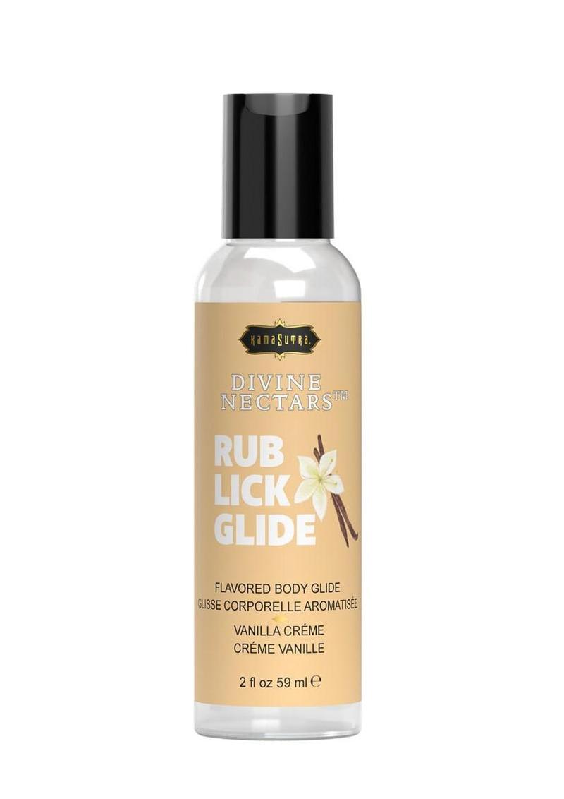 Kama Sutra Divine Nectars Water Based Flavored Body Glide 2oz - Vanilla CrÃ¨me