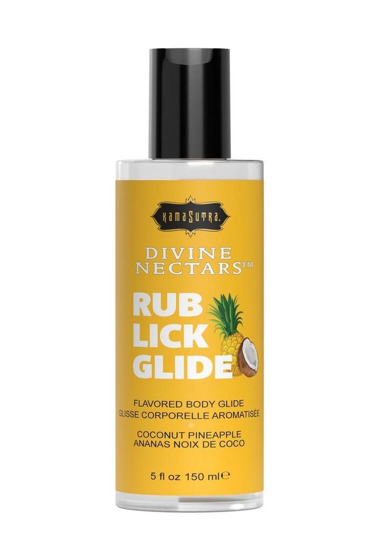 Kama Sutra Divine Nectars Water Based Flavored Body Glide 5oz - Coconut Pineapple