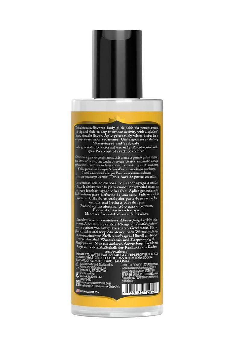 Kama Sutra Divine Nectars Water Based Flavored Body Glide 5oz - Coconut Pineapple