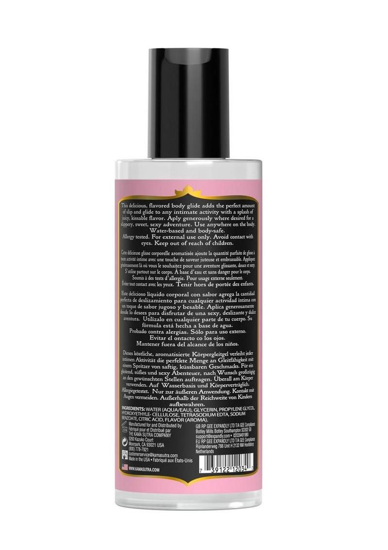 Kama Sutra Divine Nectars Water Based Flavored Body Glide 5oz - Strawberry Dreams