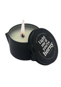 Kama Sutra Naughty Notes Light Me If You're Horny 2oz Massage Candle with Pour Spout Tin