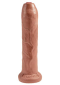 King Cock Uncut Cock Dildo - Caramel - 7in