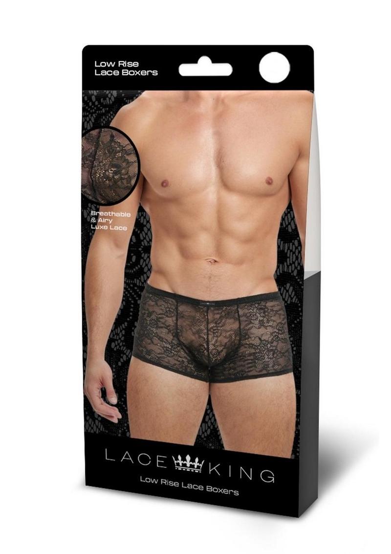 Lace King Lace Boxers - Black - Large/XLarge