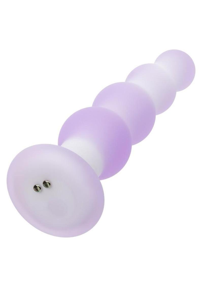 Lavender Haze Beaded Curved Rechargeable Silicone Probe
