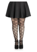 Leg Avenue Bow Net Tights - 1x/2x - Black