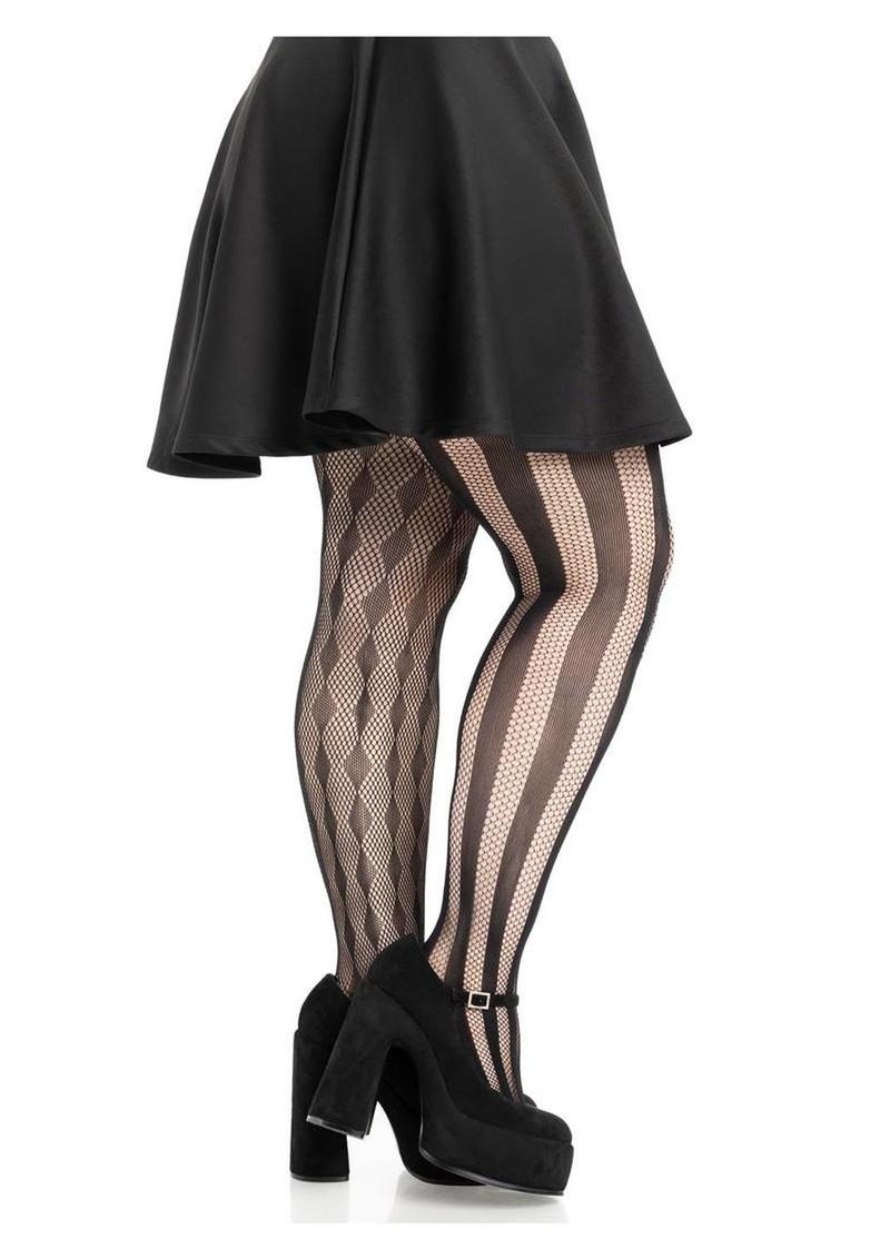 Leg Avenue Harlequin Net Tights - 1x/2x