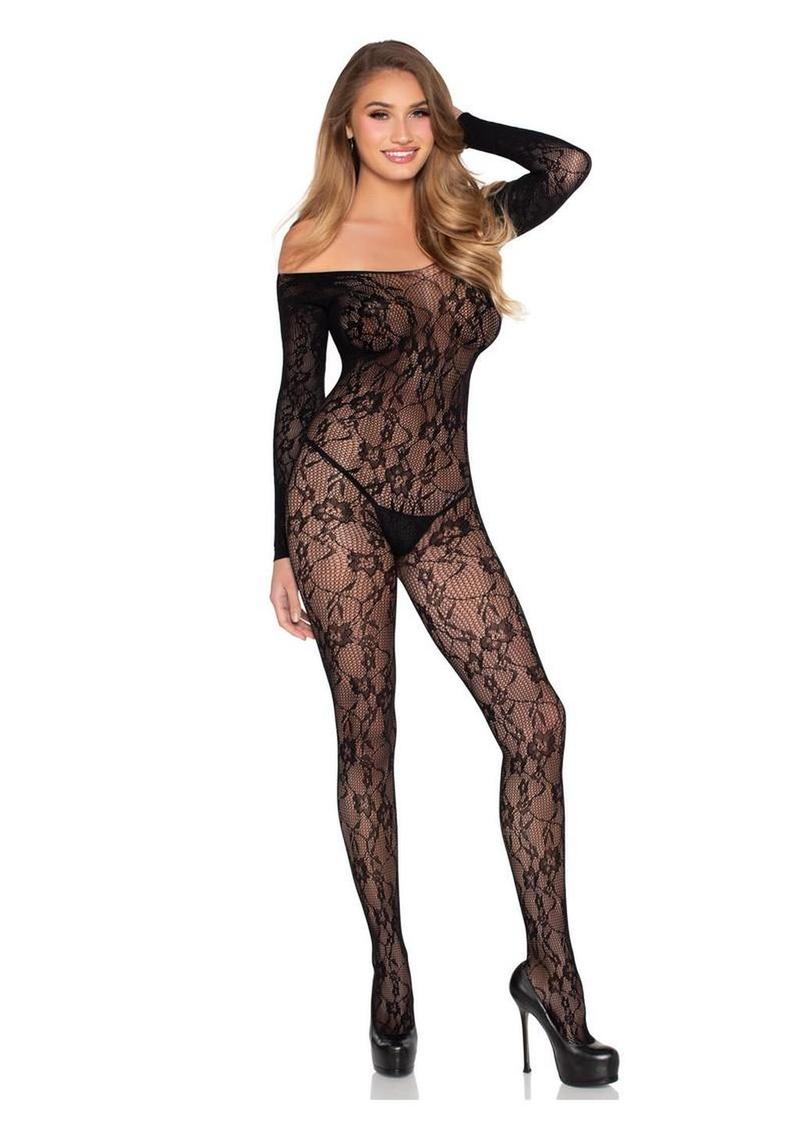 Leg Avenue Lace Lingerie Jumpsuit - Os