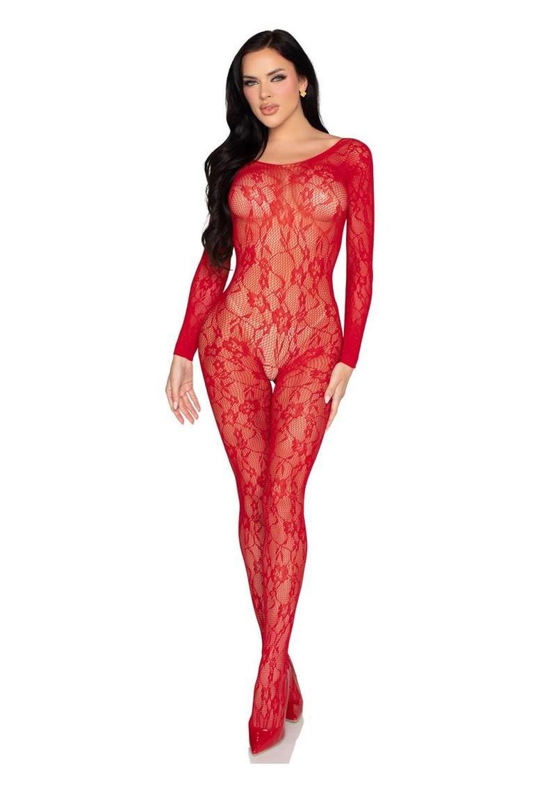 Leg Avenue Lace Lingerie Jumpsuit - Os