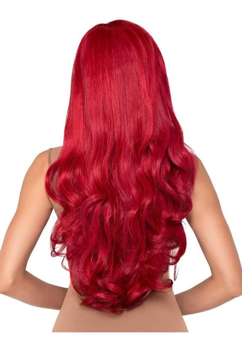 Leg Avenue Long Wavy Wig - Red - 27in