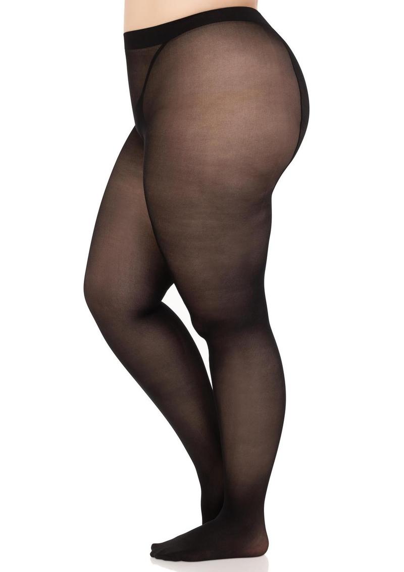 Leg Avenue Sheer to Waist Tights with Cotton Crotch