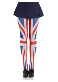 Leg Avenue Union Jack Opaque Tights - Multicolor - One Size