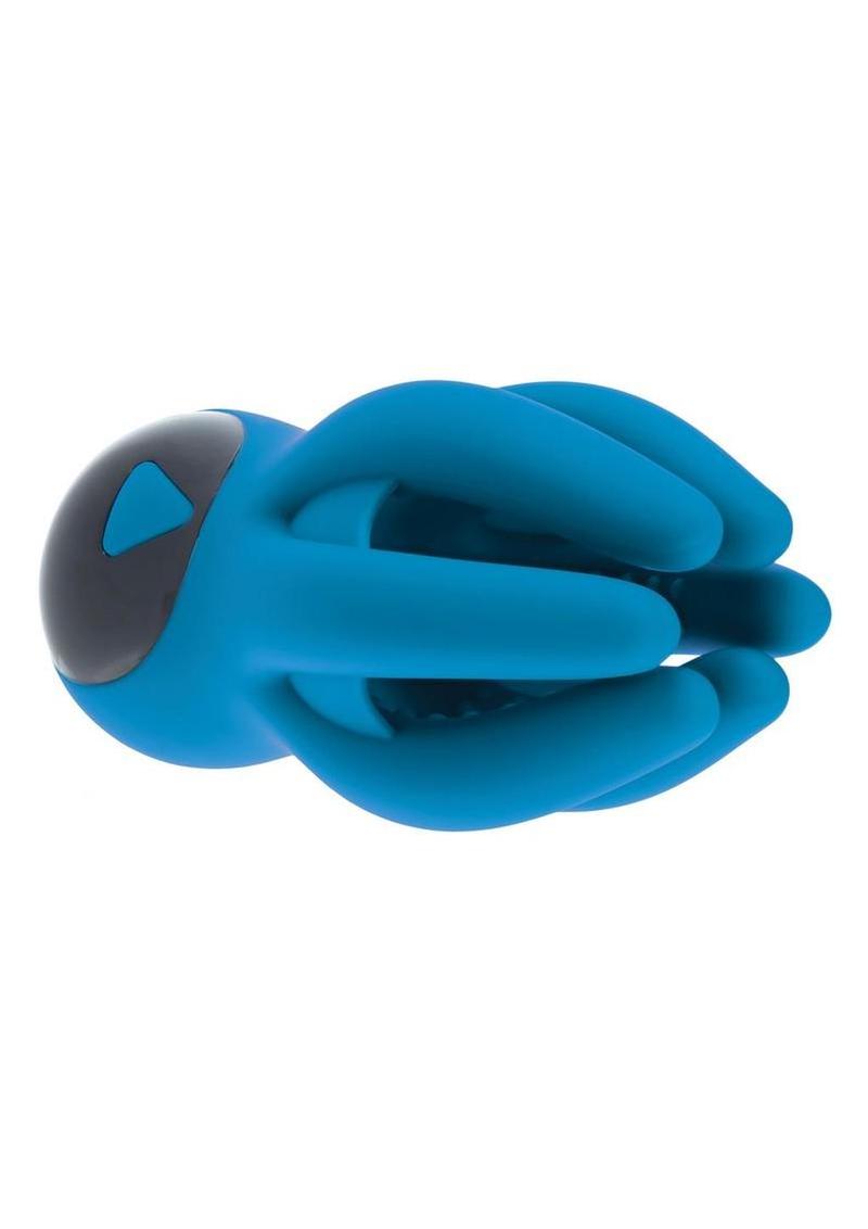 Levelz Digital Vibrating Silicone Rechargeable Penis Head Stimulator with Tentacles