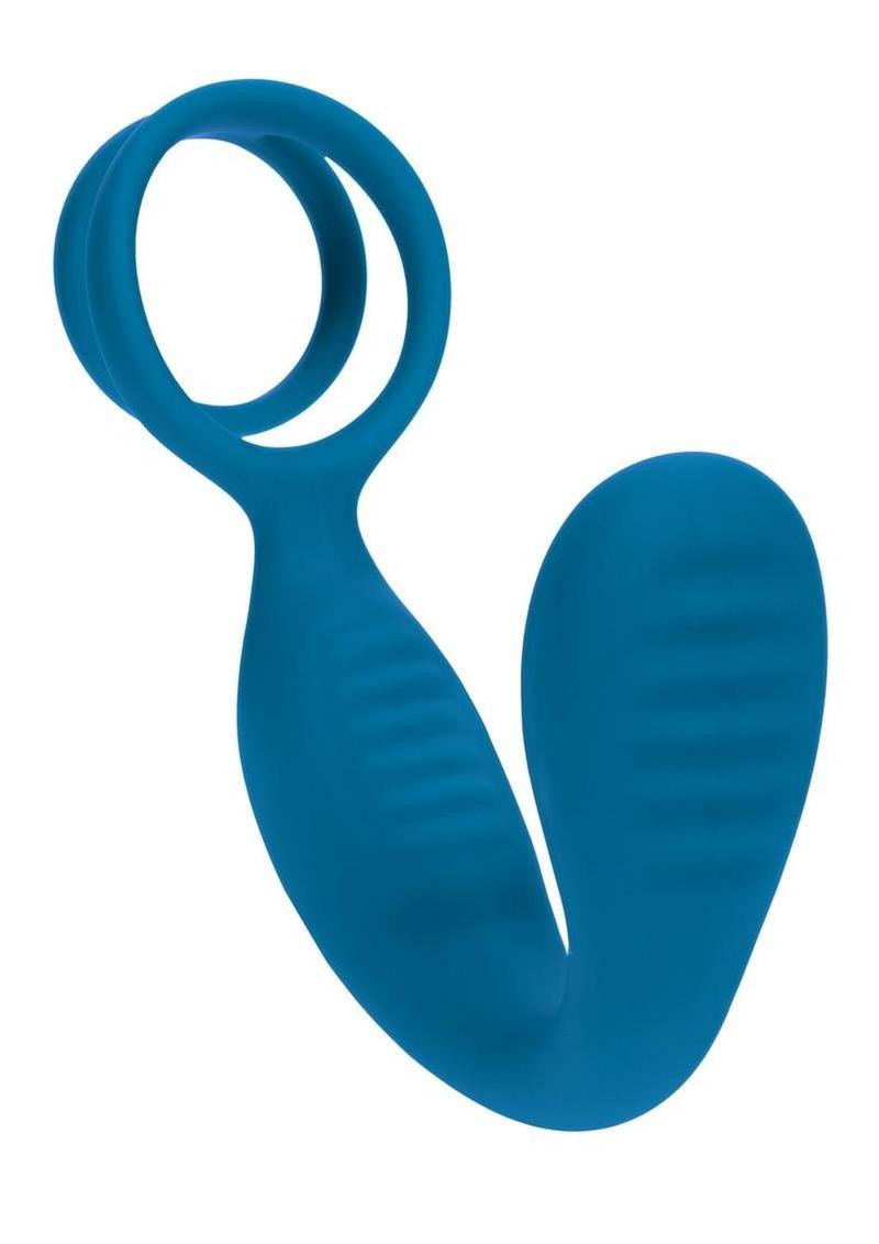 Levelz Vibrating Silicone Rechargeable Prostate Stimulator with Cock and Ball Ring