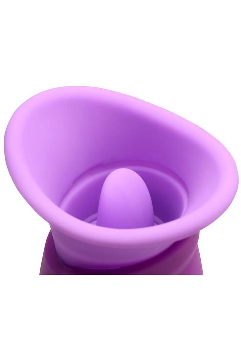 Lickgasm Licking Violet Sucking Licking Rechargeable Silicone Vibrator