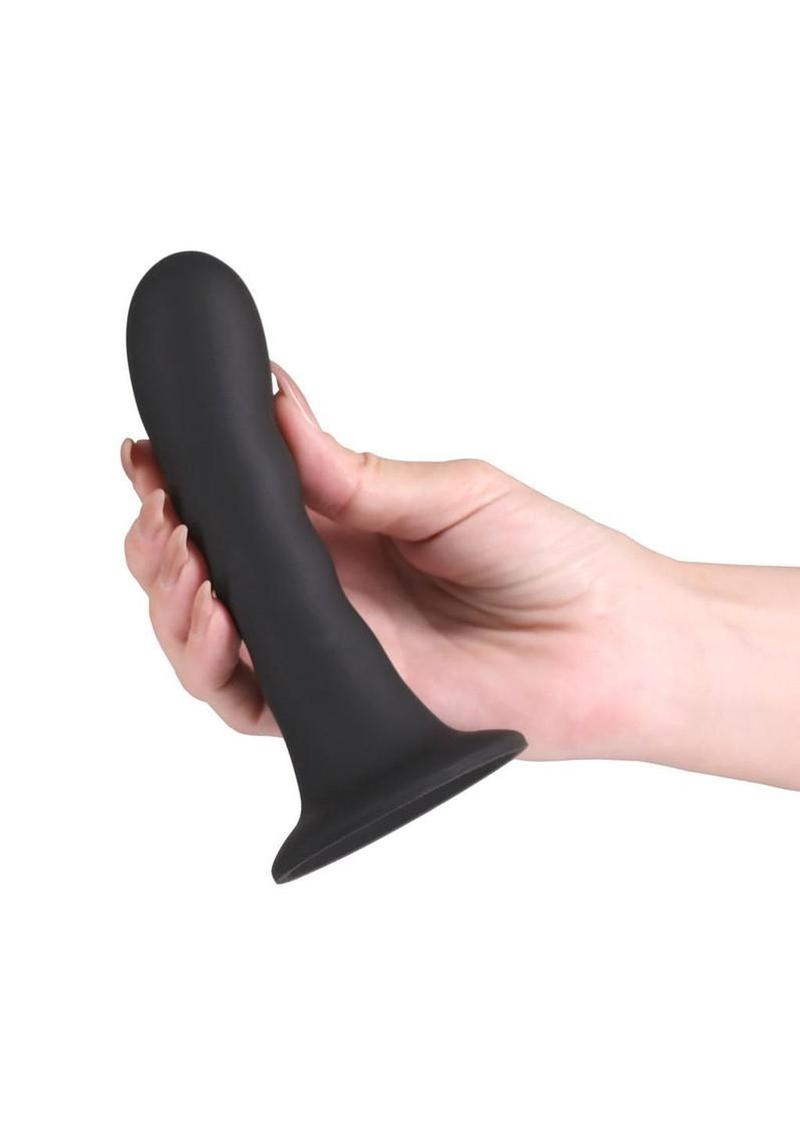 Love Notes Believe Silicone Ribbed Flexible Curved Dildo with Suction Cup