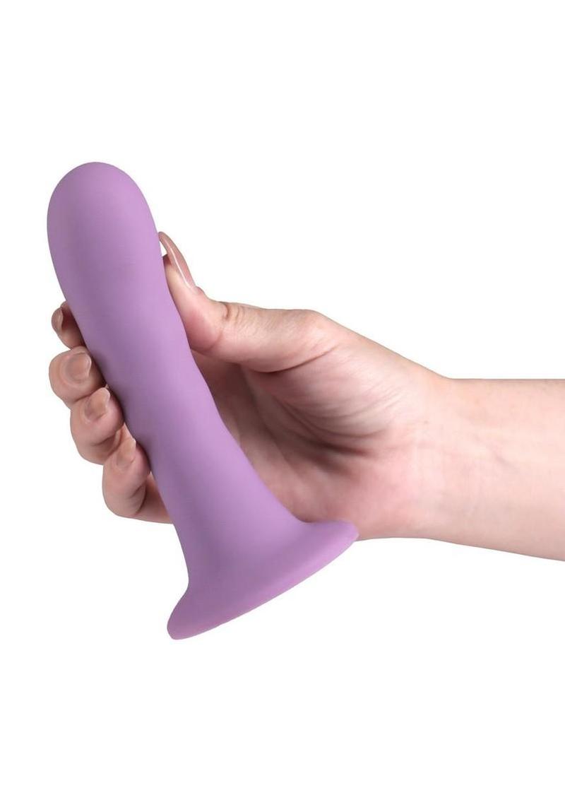 Love Notes Believe Silicone Ribbed Flexible Curved Dildo with Suction Cup