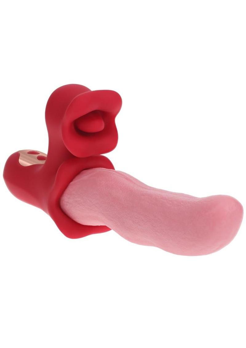 Loveline Langue Wavelike Vibrating Tongue Rechargeable Silicone Stimulator