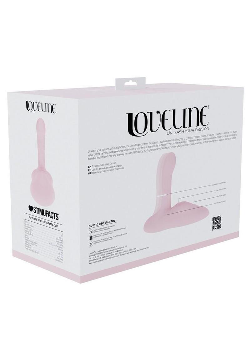 Loveline Satisfaction Grinder Silicone Rechargeable Thrusting Pulse Wave Vibrator