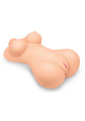 Luvdollz Remote Control Vibrating Rechargeable Fuck Buddy Masturbator - Torso - Vanilla