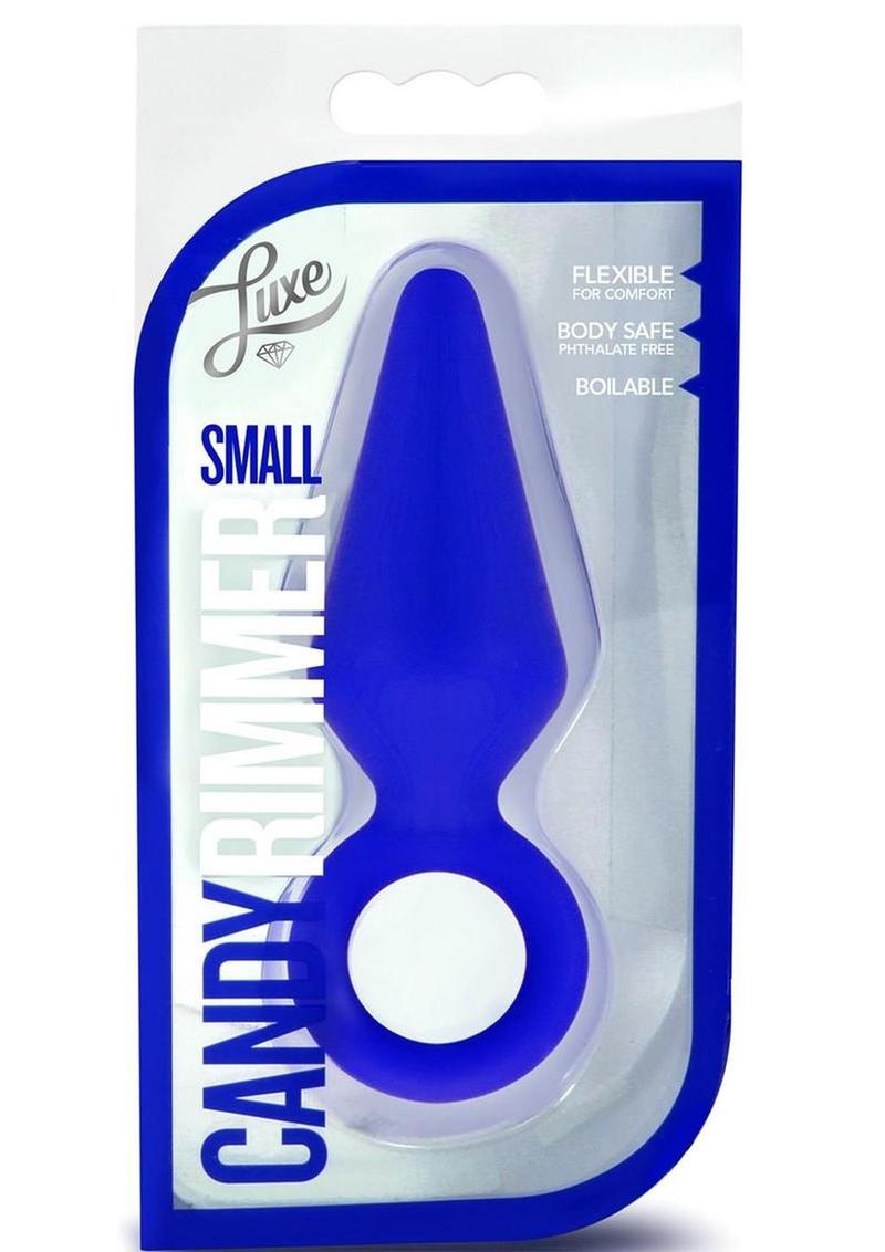 Luxe Candy Rimmer Silicone Butt Plug - Blue/Indigo - Small