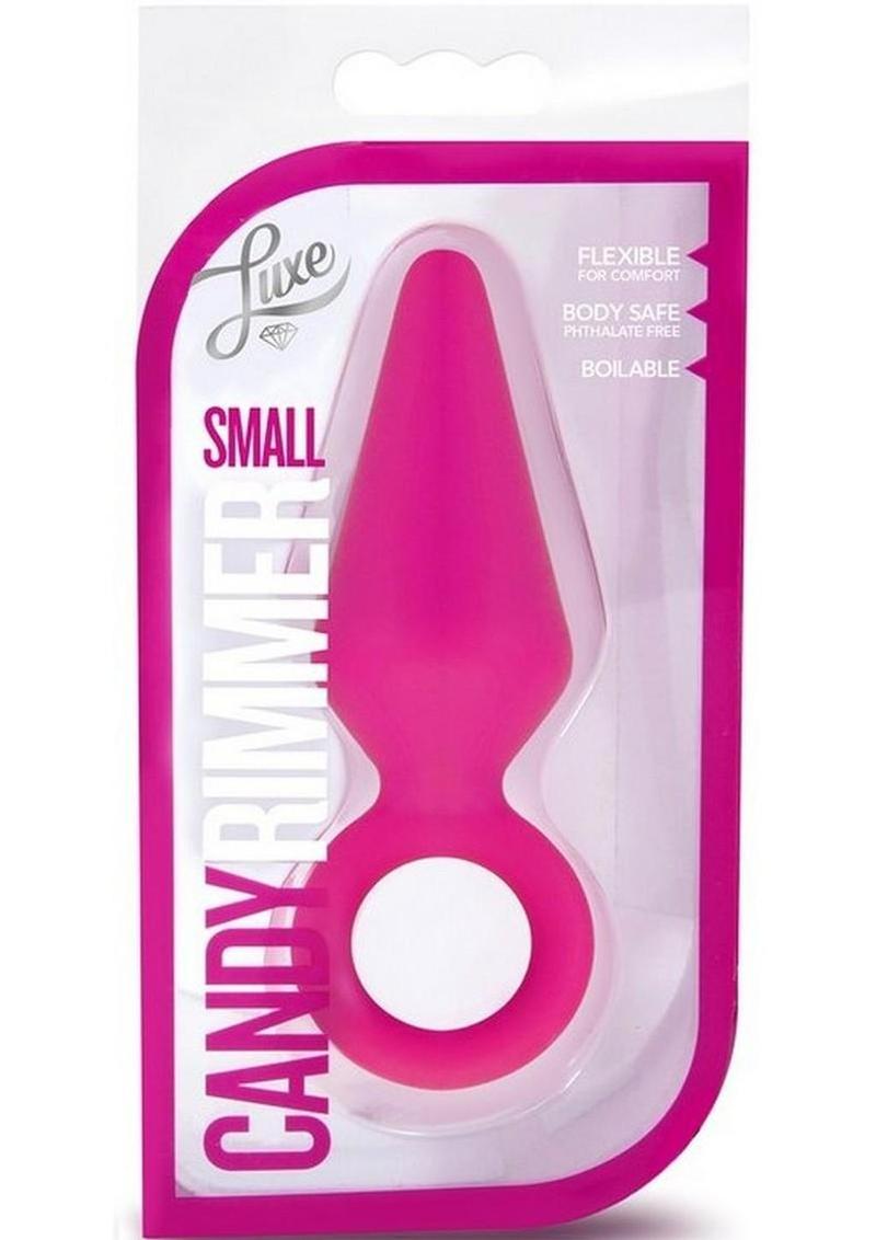 Luxe Candy Rimmer Silicone Butt Plug - Pink - Small