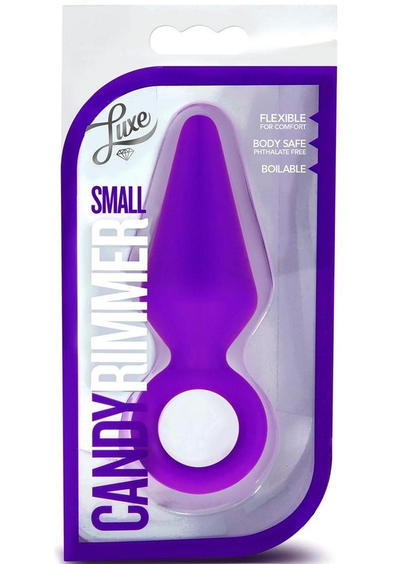 Luxe Candy Rimmer Silicone Butt Plug - Purple - Small
