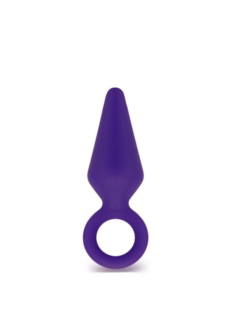 Luxe Candy Rimmer Silicone Butt Plug - Purple - Small