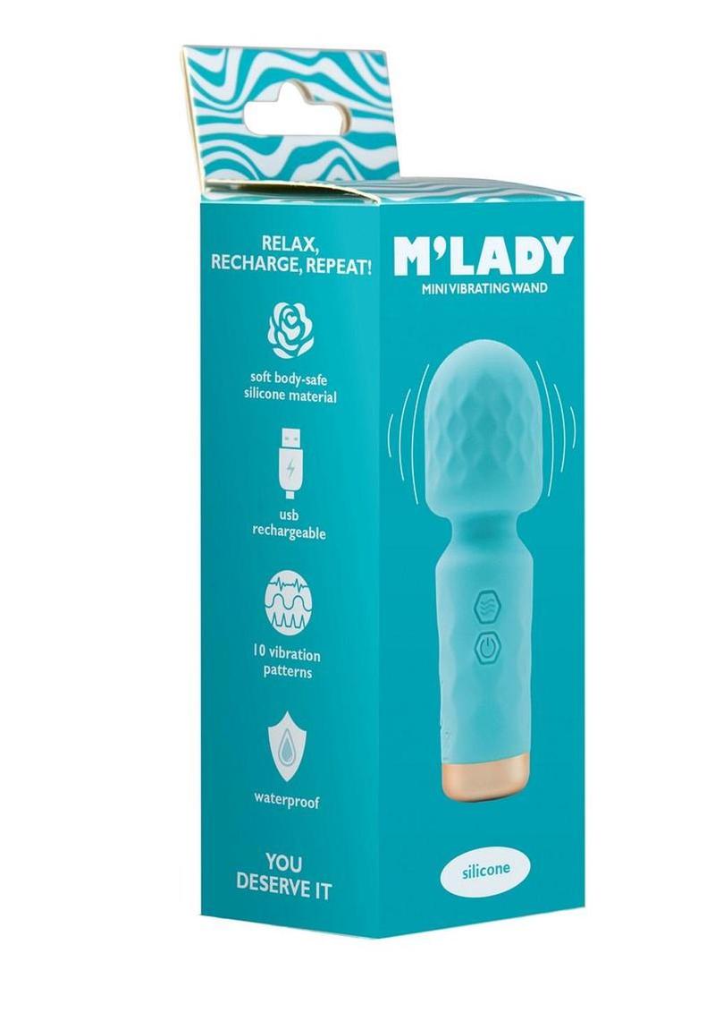 M'lady Rechargeable Silicone Mini Vibrating Wand