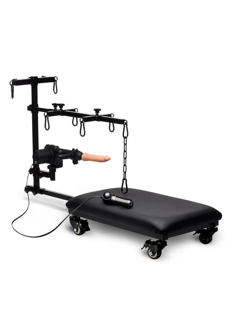 Master Series Hog Tie Restraint Rack with Sex Machine