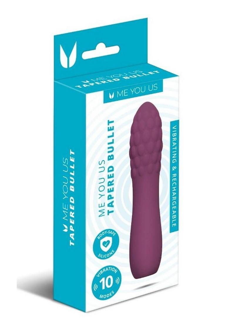 ME YOU US Tapered Bullet Rechargeable Silicone Vibrator - Purple
