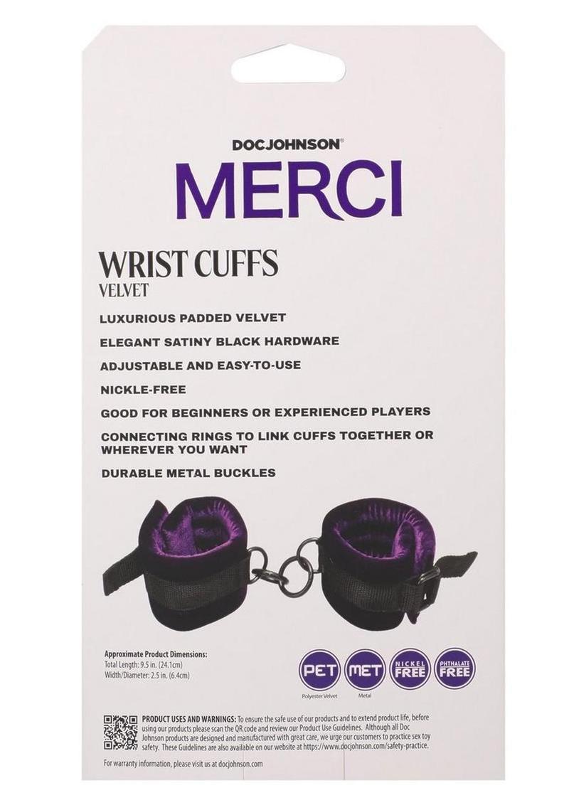 Merci Velvet Wrist Cuffs