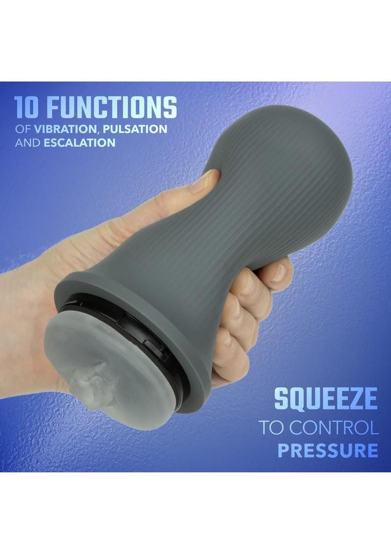 Milk Master Grip-N-Stroke Pussy Rechargeable Silicone Masturbator