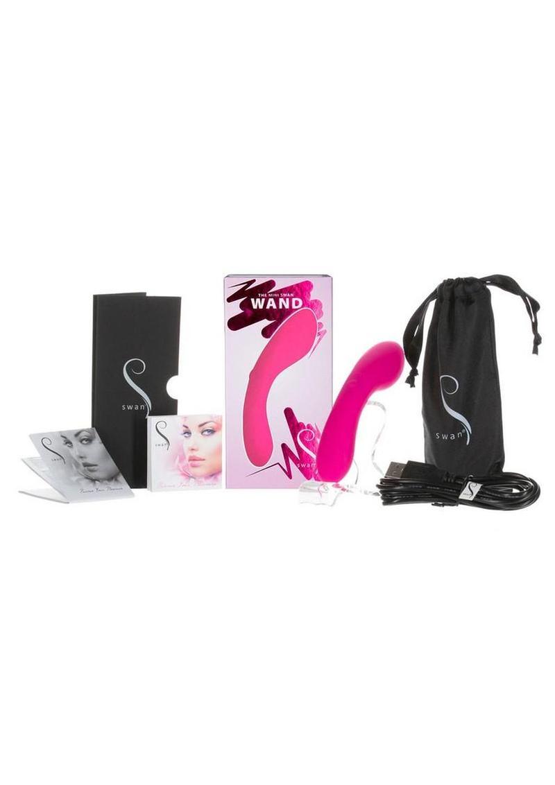 Mini Swan Wand Rechargeable Silicone Massager