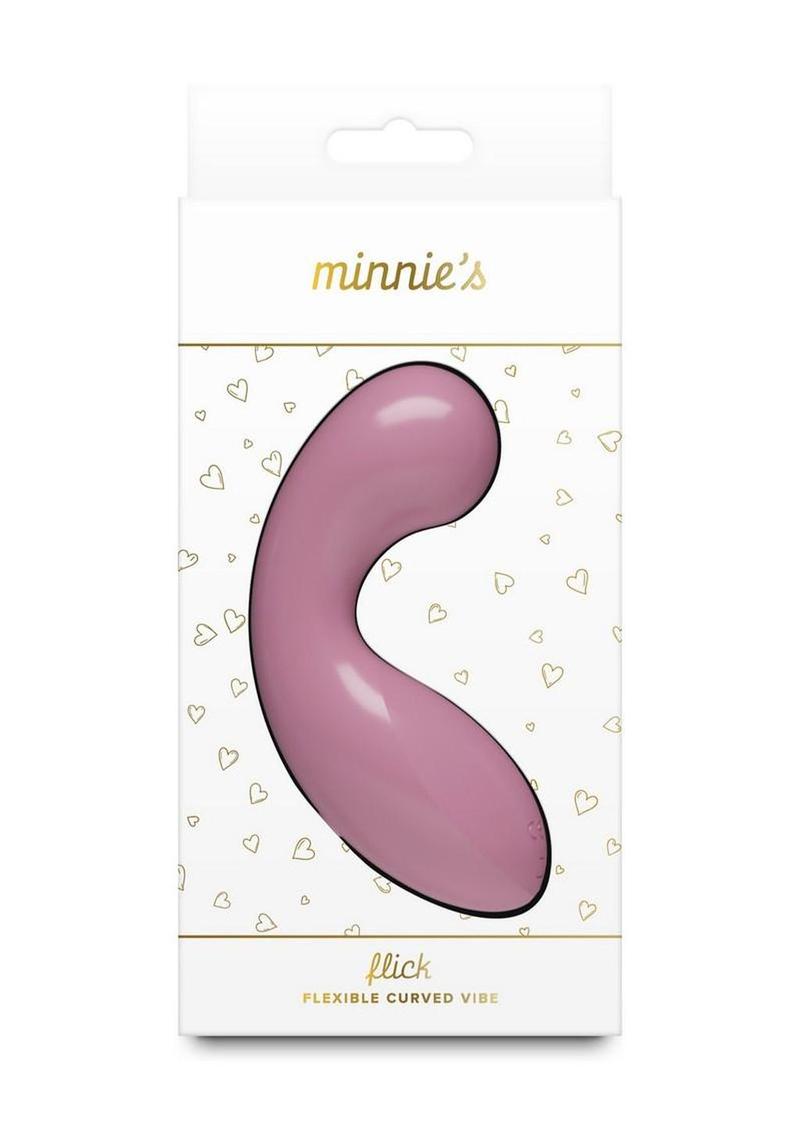Minnie's Flick Rechargeable Silicone Plush Vibe - Pink