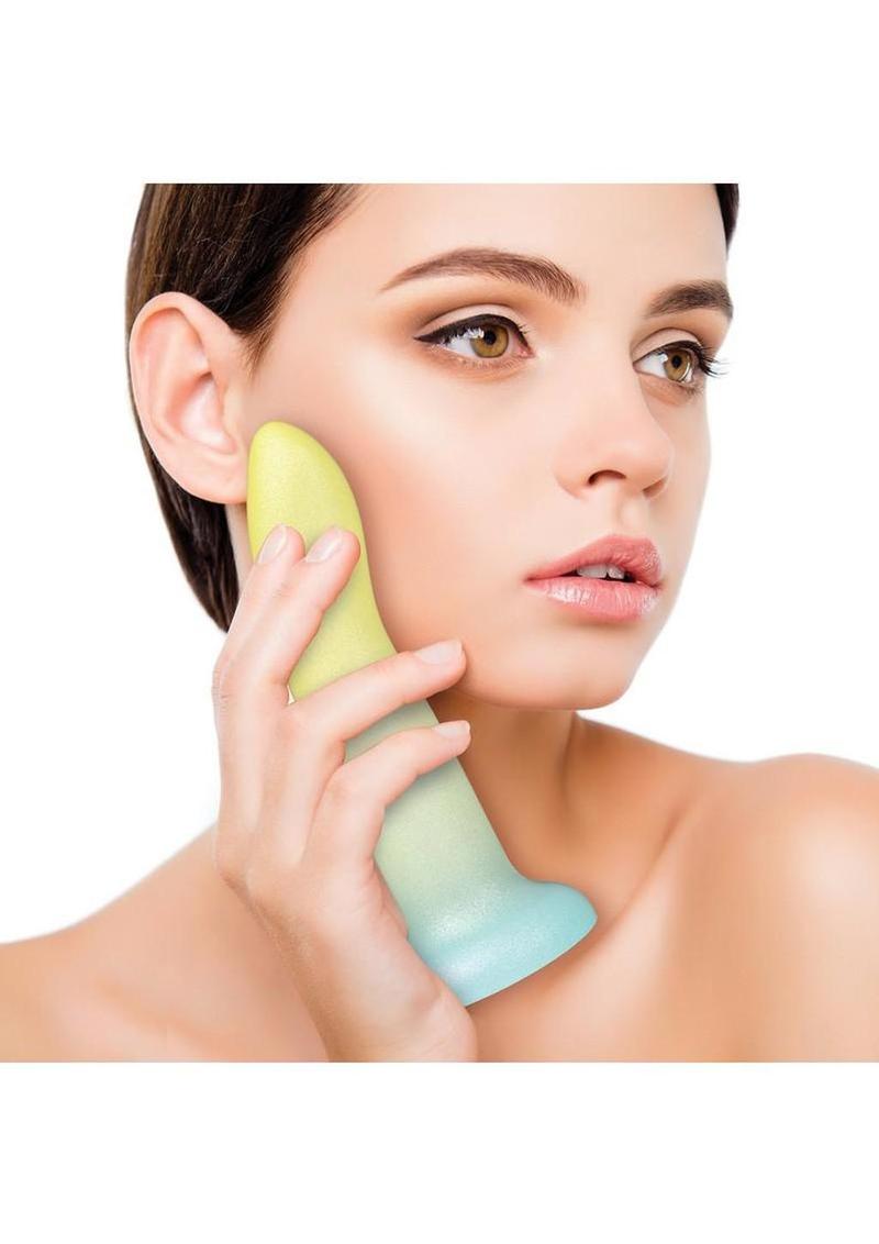 Mixers Lime Rickey Silicone G-Spot Dildo with Suction Cup