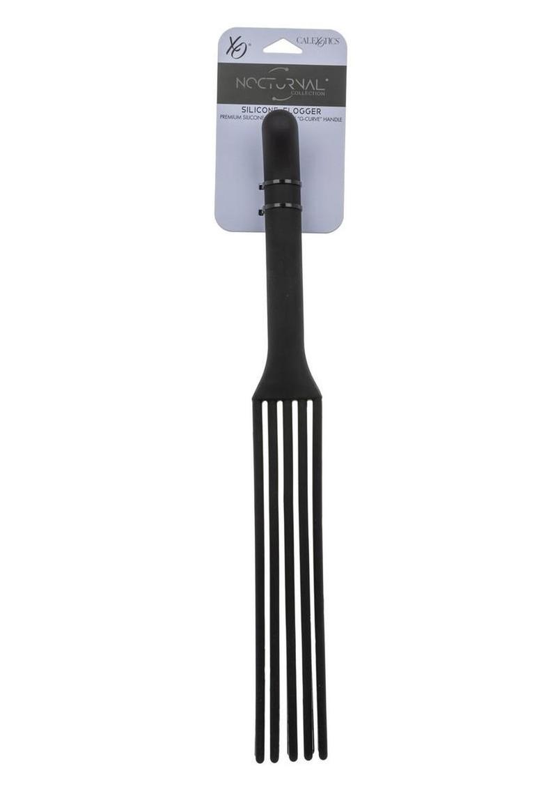 Nocturnal Collection Silicone Flogger - Black