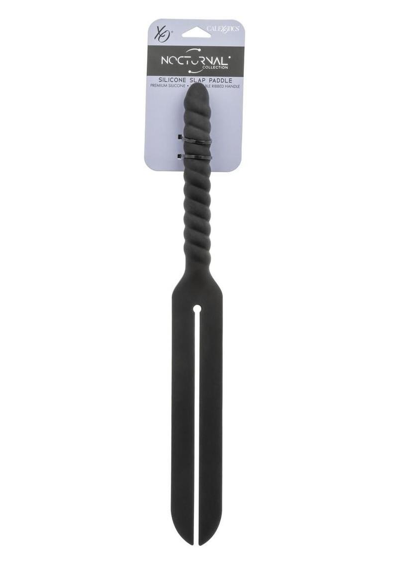 Nocturnal Collection Silicone Slap Paddle - Black
