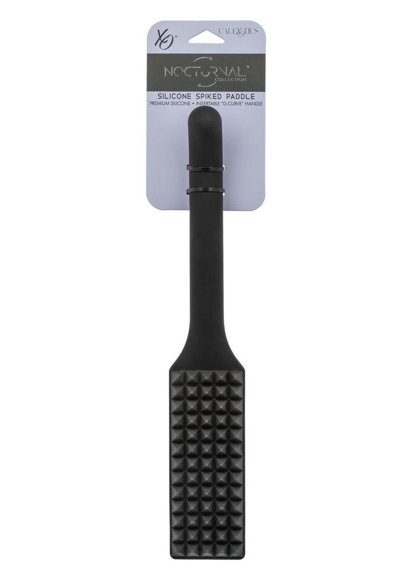 Nocturnal Collection Silicone Spiked Paddle - Black